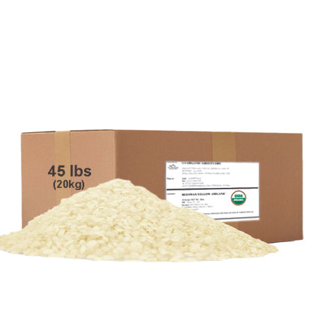 Nuvia Organics White Beeswax, USDA Certified Organic & Non-GMO Verified,  Origin USA; 4 Oz
