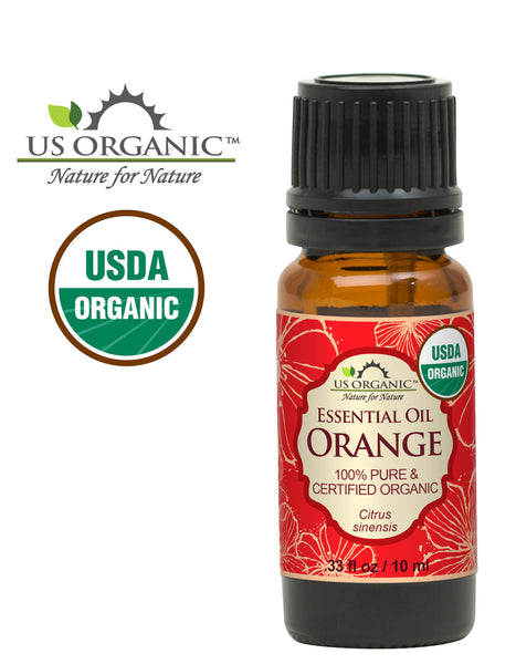 US Organic Sweet Orange Essential Oil, 100% Pure Certified USDA Organi – US  Organic
