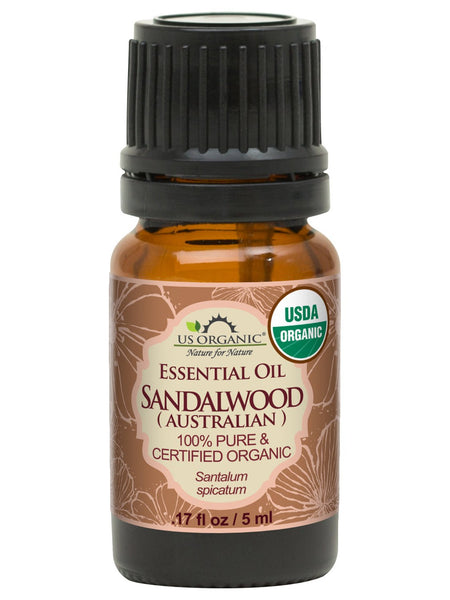 US Organic Sandalwood Essential Oil, 100% Pure Certified USDA Organic, 5 ml