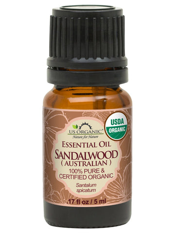 US Organic Sandalwood Essential Oil, 100% Pure Certified USDA Organic, 5 ml