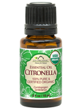 US Organic Citronella Essential Oil, 100% Pure Certified USDA Organic, 10 ml / 15 ml / 30 ml