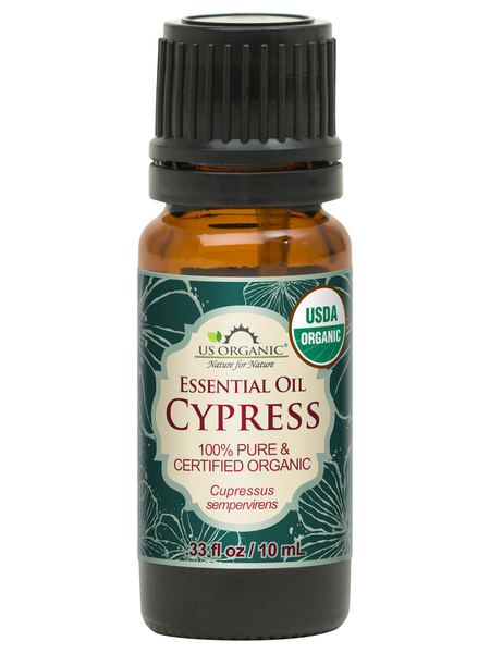 US Organic Cypress Essential Oil 10 mL bottle