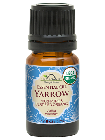US Organic Yarrow Essential Oil, 100% Pure Certified USDA Organic, 5 ml