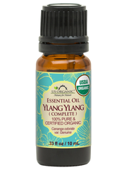 US Organic Ylang Ylang Essential Oil – 100% Pure Complete Grade, USDA Certified, Steam Distilled from Cananga Odorata – Floral Scent for Diffuser, Perfumery, Skincare, 10 ml