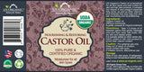 US Organic Castor Oil, 100% Pure Certified USDA Organic, 4 oz / 8 oz