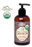 US Organic Castor Oil, 100% Pure Certified USDA Organic, 4 oz / 8 oz