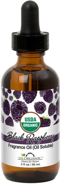 US Organic Black Raspberry Fragrance Oil (Oil Soluble), USDA Certified Organic, for Candle, Soap Making, DIY Projects, and Small Businesses_2 fl oz