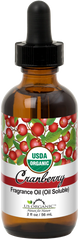 US Organic Cranberry Fragrance Oil (Oil Soluble), USDA Certified Organic, for Candle, Soap Making, DIY Projects, and Small Businesses_2 fl oz