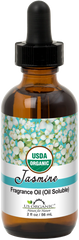 US Organic Jasmin Fragrance Oil (Oil Soluble), USDA Certified Organic, for Candle, Soap Making, DIY Projects, and Small Businesses_2 fl oz
