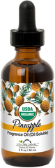 US Organic Pineapple Fragrance Oil (Oil Soluble), USDA Certified Organic, for Candle, Soap Making, DIY Projects, and Small Businesses_2 fl oz