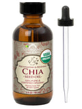 US Organic Chia Seed Oil, 100% Pure Certified USDA Organic, 1 oz / 2 oz