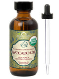 US Organic  Avocado Oil, 100% Pure Certified USDA Organic, 2 oz / 4 oz