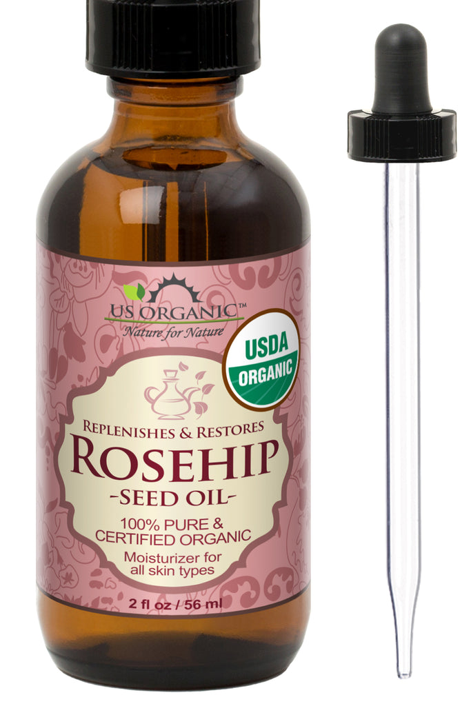 US Organic Rosehip Oil, 100% Pure Certified USDA Organic,  US Organic |  The USDA Certified Organic Skin Care Brand