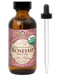 US Organic Rosehip Oil, 100% Pure Certified USDA Organic, 2 oz / 4 oz