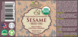 US Organic Sesame Seed Oil, 100% Pure Certified USDA Organic, 2 oz / 4 oz
