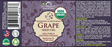 US Organic Grape Seed Oil, 100% Pure Certified USDA Organic, 2 oz / 4 oz