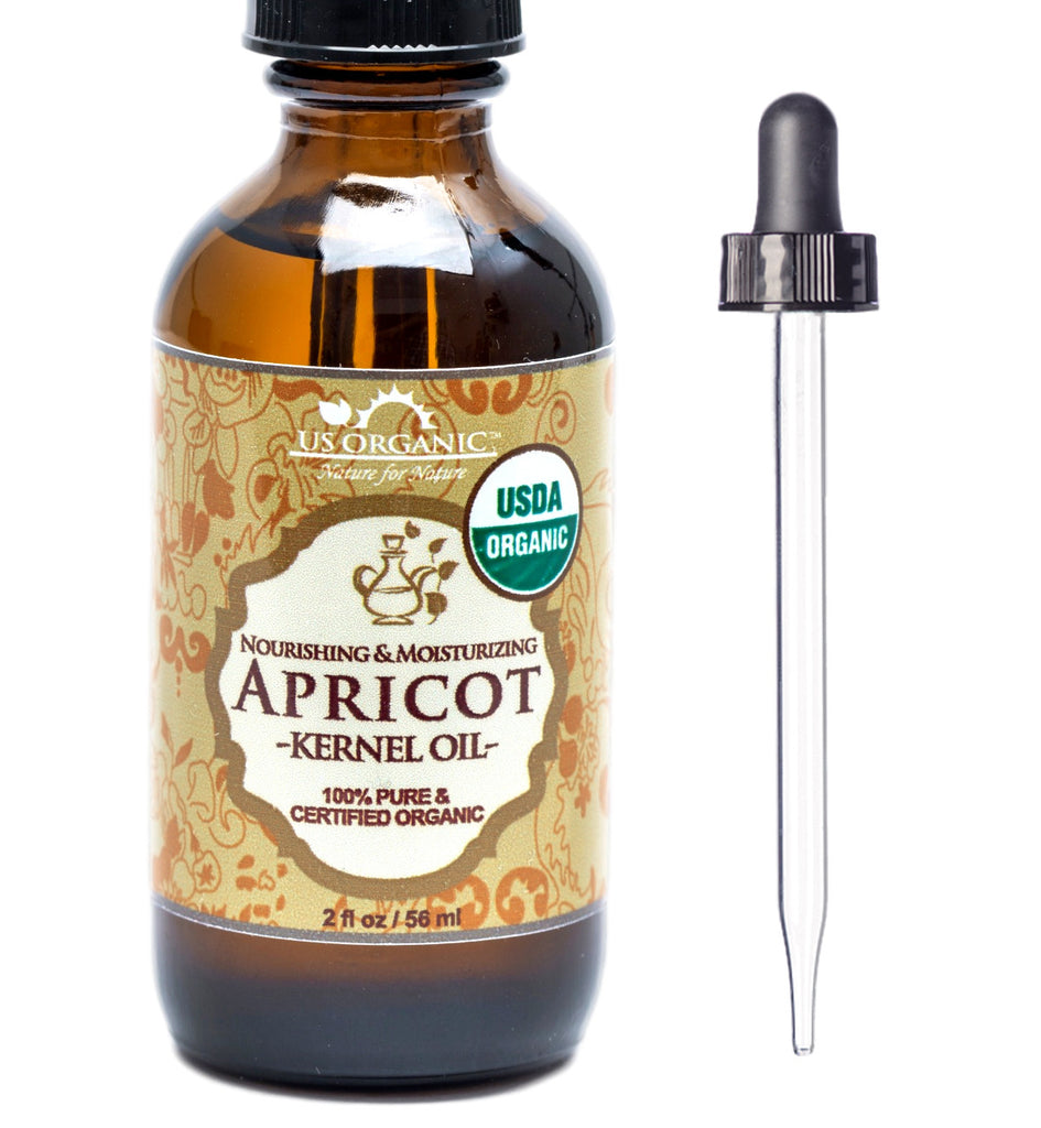 US Organic Apricot Kernel Oil, USDA Certified Organic,100% Pure & Natural, Cold