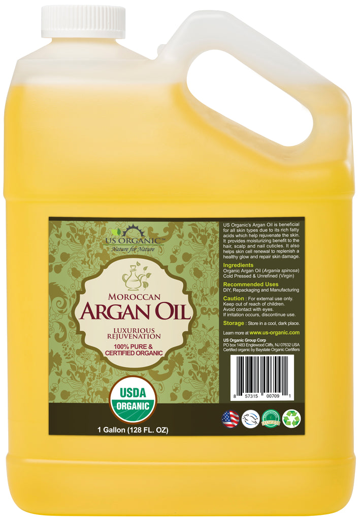 US Organic Moroccan Argan Oil, 100% Pure Certified USDA Organic
