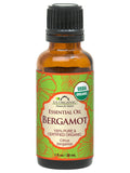 US Organic Bergamot Essential Oil, 100% Pure Certified USDA Organic, 10 ml / 15 ml / 30 ml