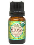 US Organic Melissa Essential Oil (Lemon Balm), 100% Pure Certified USDA Organic, 5 ml