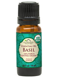 US Organic Basil Essential Oil, 100% Pure Certified USDA Organic, 10 ml / 15 ml / 30 ml