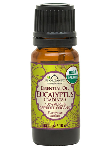 US Organic Eucalyptus Essential Oil (Radiata), 100% Pure Certified USDA Organic, 10 ml / 15 ml / 30 ml