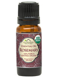 US Organic Rosemary Essential Oil, 100% Pure Certified USDA Organic, 10 ml / 15 ml / 30 ml