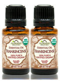 US Organic Frankincense (Boswellia serrata) Essential Oil, 100% Pure Certified USDA Organic, 10 ml / 15 ml / 30 ml / 4 oz / 8 oz / 16 oz; 10 ml / 15 ml / 30 ml (2-Pack)