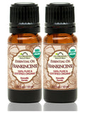 US Organic Frankincense (Boswellia serrata) Essential Oil, 100% Pure Certified USDA Organic, 10 ml / 15 ml / 30 ml / 4 oz / 8 oz / 16 oz; 10 ml / 15 ml / 30 ml (2-Pack)