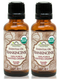US Organic Frankincense (Boswellia serrata) Essential Oil, 100% Pure Certified USDA Organic, 10 ml / 15 ml / 30 ml / 4 oz / 8 oz / 16 oz; 10 ml / 15 ml / 30 ml (2-Pack)