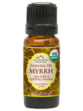 US Organic Myrrh Essential Oil, 100% Pure Certified USDA Organic, 5 ml / 10 ml