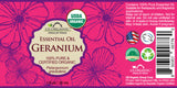 US Organic Geranium Essential Oil, 100% Pure Certified USDA Organic, 10 ml / 15 ml / 30 ml