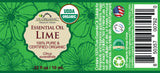 US Organic Lime Essential Oil, 100% Pure Certified USDA Organic, 10 ml / 15 ml / 30 ml