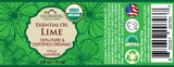US Organic Lime Essential Oil, 100% Pure Certified USDA Organic, 10 ml / 15 ml / 30 ml
