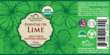 US Organic Lime Essential Oil, 100% Pure Certified USDA Organic, 10 ml / 15 ml / 30 ml