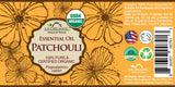 US Organic Patchouli Essential Oil, 100% Pure Certified USDA Organic, 10 ml / 15 ml / 30 ml