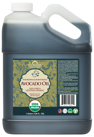 US Organic  Avocado Oil, 100% Pure Certified USDA Organic 128 oz (1 Gallon)