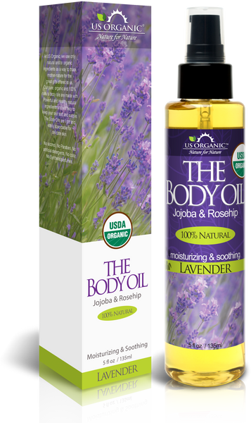 US Organic The Body Oil, Elegant Lavender, USDA Certified Organic, 5 oz