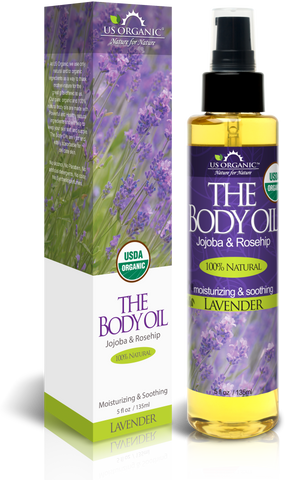 US Organic The Body Oil, Elegant Lavender, USDA Certified Organic, 5 oz