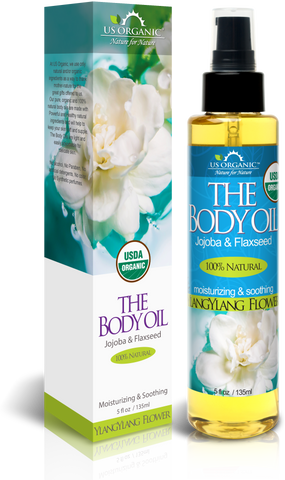 US Organic The Body Oil, Floral Ylang Ylang, USDA Certified Organic, 5 oz