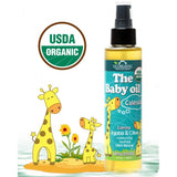 US Organic, The Baby Oil, Unscented, with Calendula, Jojoba, Olive Oil, and Vitamin E, USDA Certified Organic, 5 oz