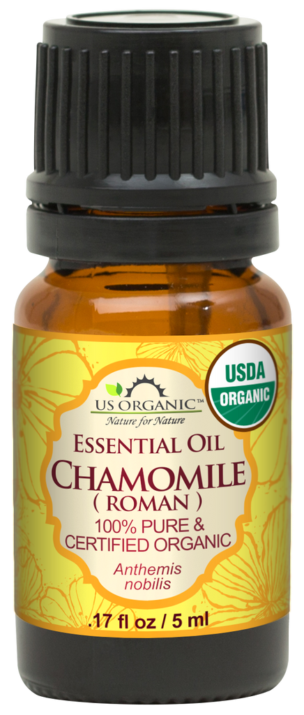 US Organic Chamomile Essential Oil (Roman), 100% Pure Certified USDA  Organic 5ml