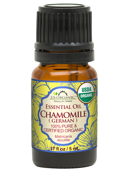 US Organic Chamomile Essential Oil (German), 100% Pure Certified USDA Organic, 5 ml