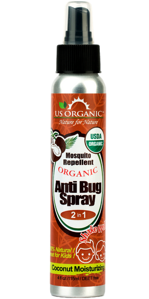 Anti Mosquito Spray - 2 in 1 - with Coconut Oil - 4 oz