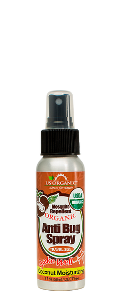Anti Mosquito Spray - 2 in 1 - with Coconut Oil - 2 oz Travel size