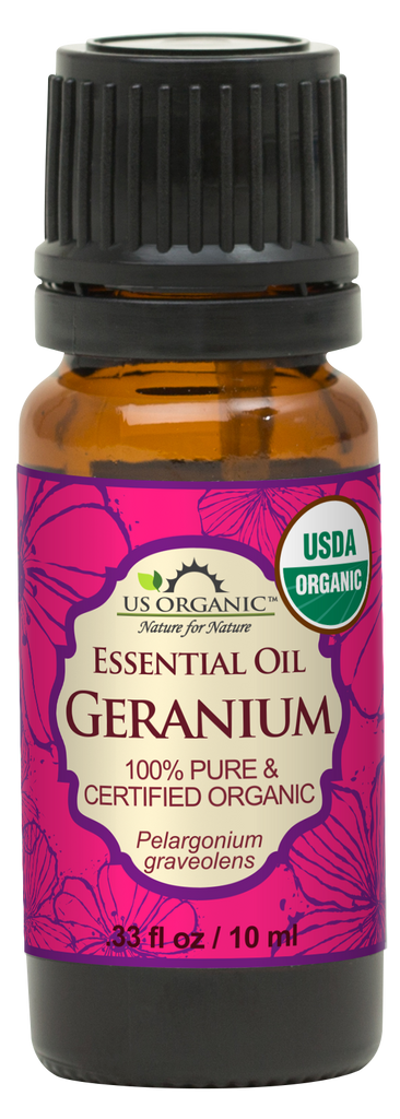 US Organic Geranium Essential Oil, 100% Pure Certified USDA Organic – US  Organic