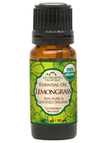 US Organic Lemongrass Essential Oil, 100% Pure Certified USDA Organic, 10 ml / 15 ml / 30 ml