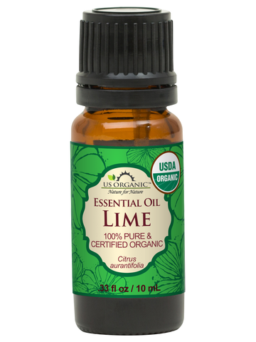 US Organic Lime Essential Oil, 100% Pure Certified USDA Organic, 10 ml / 15 ml / 30 ml
