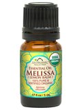 US Organic Melissa Essential Oil (Lemon Balm), 100% Pure Certified USDA Organic, 5 ml