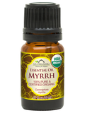 US Organic Myrrh Essential Oil, 100% Pure Certified USDA Organic, 5 ml / 10 ml